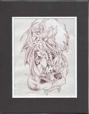 Tatuagem original desenhada à mão arte da prisão Wolfe 2000 arte externa comprar usado  Enviando para Brazil