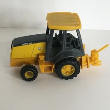 Retroescavadeira turbo 4x4 amarela 4" fazenda peças faltando somente cabine trator brinquedo, usado comprar usado  Enviando para Brazil