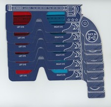 6 Novos ÓCULOS 3-D Tiros em 3-D ANAGLYPH Vermelho/Azul 3-D Novo Estoque de Loja Antiga comprar usado  Enviando para Brazil