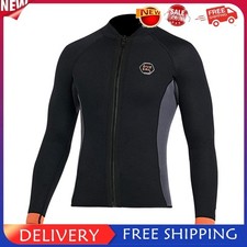 Usado, Jaqueta de neoprene masculina 3mm top mergulho traje molhado (XXL) #g comprar usado  Enviando para Brazil