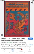 Moby grape poster. for sale  Reno