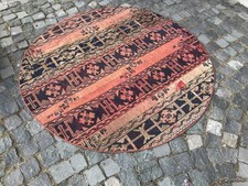 Tapete de lã vintage turco boêmio feito à mão para decoração de casa Kilim, 5,0 x 5,0 pés comprar usado  Enviando para Brazil