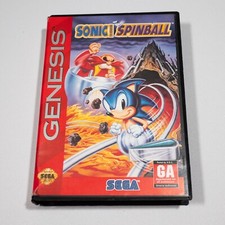 Sonic Spinball (Sega Genesis, 1993) CIB Completo *Caixa Quebrada* Testada Clamshell comprar usado  Enviando para Brazil