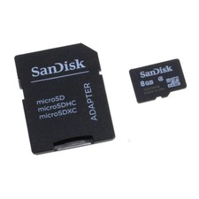 Używany, Karta pamięci SanDisk microSD 8GB do Samsung GT-S5610 / S5610 na sprzedaż  Wysyłka do Poland