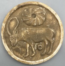 Ornamento de antiguidades esculpidas em pedra de alabastro placa cosmética veado, usado comprar usado  Enviando para Brazil
