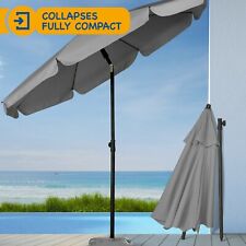 Grey beach parasol for sale  MANCHESTER