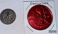Krewe of Centurions / Remember Words of Wisdom 1996 Mardi Gras Doubloon #300 Vermelho comprar usado  Enviando para Brazil