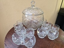 Bowle set bleikristall gebraucht kaufen  Burgstädt
