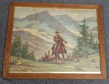 framed chalk landscape for sale  Albany