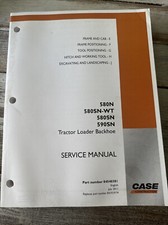 CASE 580N 580SN WT 590SN MANUAL DE SERVIÇO Quadro de Cabine Cilindros Válvula Ferramenta Livraria comprar usado  Enviando para Brazil