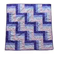 Colcha de bebê feita à mão padrão de cerca trilho roxo rosa 42x42 comprar usado  Enviando para Brazil