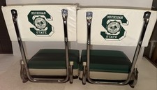 Conjunto de 2 cadeiras dobráveis vintage Michigan State University Spartans Stadium Seat comprar usado  Enviando para Brazil
