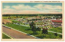 RVs, campistas: TCT (Tin Can Tourist) Trailer Park, Sarasota, FL. Linho. comprar usado  Enviando para Brazil