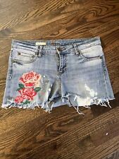 Shorts Kut From The Kloth Catherine Boyfriend tamanho 8 denim lavagem alvejante comprar usado  Enviando para Brazil
