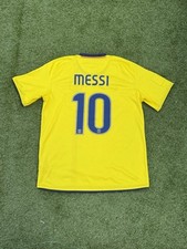 CAMISA DE FUTEBOL LIONEL MESSI FC BARCELONA AWAY AUTÊNTICA 2008-2010 comprar usado  Enviando para Brazil
