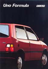 Folheto de vendas coloridas Fiat Uno Formula 1.4 gasolina e diesel mercado italiano 1992 comprar usado  Enviando para Brazil