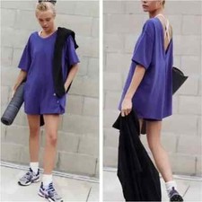 Camiseta Romper Free People Movement Hot Shot Nova Sem etiquetas Tamanho M Roxa, usado comprar usado  Enviando para Brazil