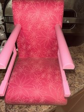 American Girl Bistro Café Treat Seat Slip On Boneca Cadeira Booster Flores Rosa, usado comprar usado American Girl Bistro Café Treat Seat Slip On Boneca Cadeira Booster Flores Rosa, usado comprar usado  Enviando para Brazil