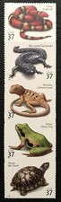 Scott #3814-3818 2003 - 37 ¢ - reptiles y anfibios - tira de 5 - como nuevo NH segunda mano  Embacar hacia Mexico