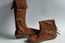 Bottes cuir marron d'occasion  Seyssel