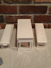 Bancos e mesa vintage Mattel 1992 Barbie dobrável e divertida casa comprar usado  Enviando para Brazil