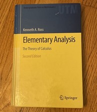 Elementary analysis book for sale  La Grange Park