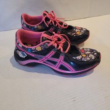 Buty Hello Kitty ASICS gel x Sanrio 50th anniversary rozmiar 7 gorący róż czarny na sprzedaż  Wysyłka do Poland