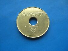 (K) 26mm KARCHER ALEMANHA LAVAGEM DE CARRO MOEDA TOKEN FURADA COR DOURADA  comprar usado  Enviando para Brazil