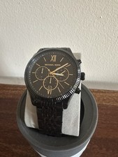 Relógio Michael Kors preto e dourado aço inoxidável MK-8717 tamanho NS, usado comprar usado  Enviando para Brazil