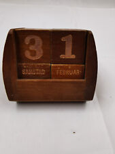 Ewiger kalender teakholz gebraucht kaufen  Bremen