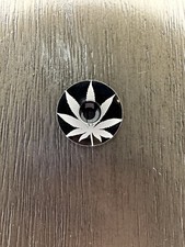 Cannabis Weed Pot Leaf fone de ouvido de bicicleta tampa superior 1 1/8" tampa de haste preta bicicleta comprar usado  Enviando para Brazil