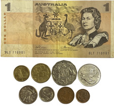 COLEÇÃO DE MOEDAS DE DÓLAR AUSTRALIANO 2 DÓLARES-1 CENTAVO -NOTA OPCIONAL -AUSTRÁLIA comprar usado  Enviando para Brazil