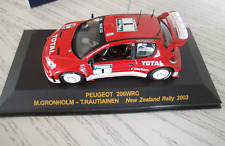 Rally Car Collection Peugeot 206WRC Nueva Zelanda Rally 2003 Ralley Grönholm 1:43 segunda mano  Embacar hacia Argentina