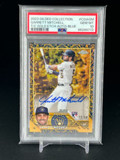 2023 Topps Gilded Garrett Mitchell Gold Etch Auto Azul RC 13/50 PSA 10 POP 3! comprar usado  Enviando para Brazil