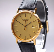 [Quase em perfeito estado] Longines Grand Classic L4.636.2 33mm relógio masculino de quartzo data ouro comprar usado  Enviando para Brazil