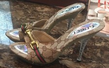 Fancy glass stilleto for sale  New Boston