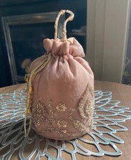 Pink potli bag for sale  BIRMINGHAM