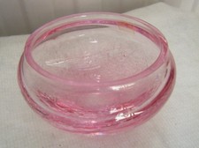 crackle glass vase for sale  PONTYPOOL
