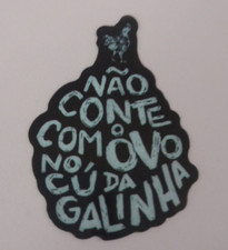 Adesivo Nao Conte Comovo No, Cuda Galinha 2,75" x 2" (AG) comprar usado  Enviando para Brazil
