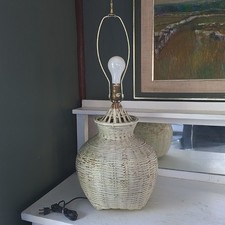 Vtg wicker table for sale  Burdett