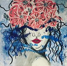Quadro donna fiori usato  Milano