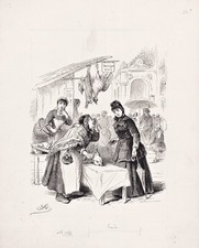 Mercado Semana Mercado Aves Día De Mercado Caricatura Dibujo Stauber 1880 comprar usado  Enviando para Brazil