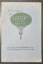 Original listers catalogue for sale  YORK
