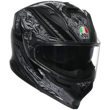 Capacete de motocicleta AGV K7 Damasco preto prata rosto inteiro esporte turismo, usado comprar usado  Enviando para Brazil