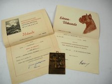 Urkunden plakette rassehunde gebraucht kaufen  Merseburg