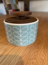 Rara olla de azúcar/baratija Orla Kiely "Huevo de pato tallo azul" *VER MIS OTRAS* segunda mano  Embacar hacia Mexico