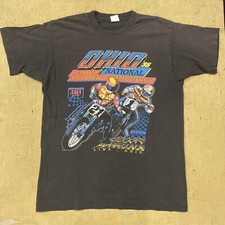 Usado, Camiseta Vintage AMA Motorcycle Racing Allen County Fairgrounds Lima Tamanho G Harley comprar usado  Enviando para Brazil