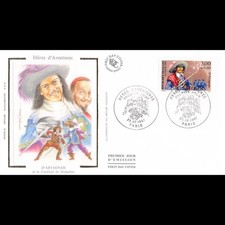 Fdc soie héros d'occasion  Crécy-la-Chapelle