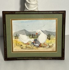 Pintura em aquarela vintage balde de ganso branco campo Barbara Sheldon comprar usado  Enviando para Brazil