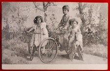 Tarjeta Ciclismo Bicicleta Niños En Velocípedos 1907 comprar usado  Enviando para Brazil
